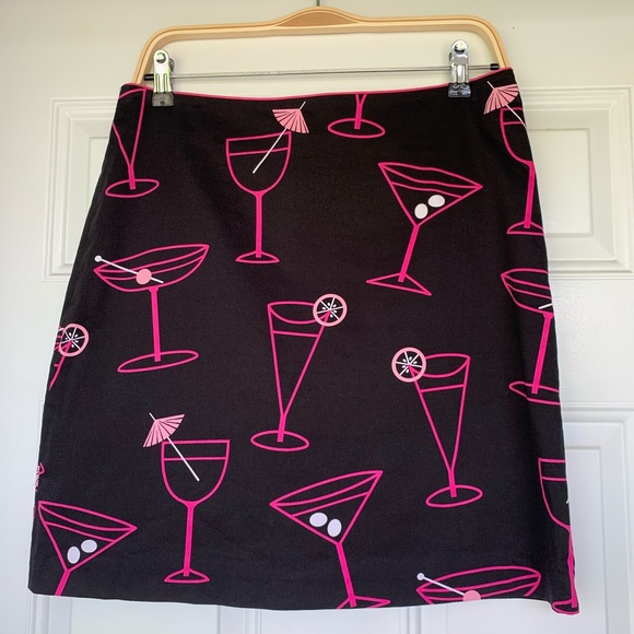 Randi M Dresses & Skirts - Randi M. Black/Pink Retro Cocktail Skirt-size 10🍸